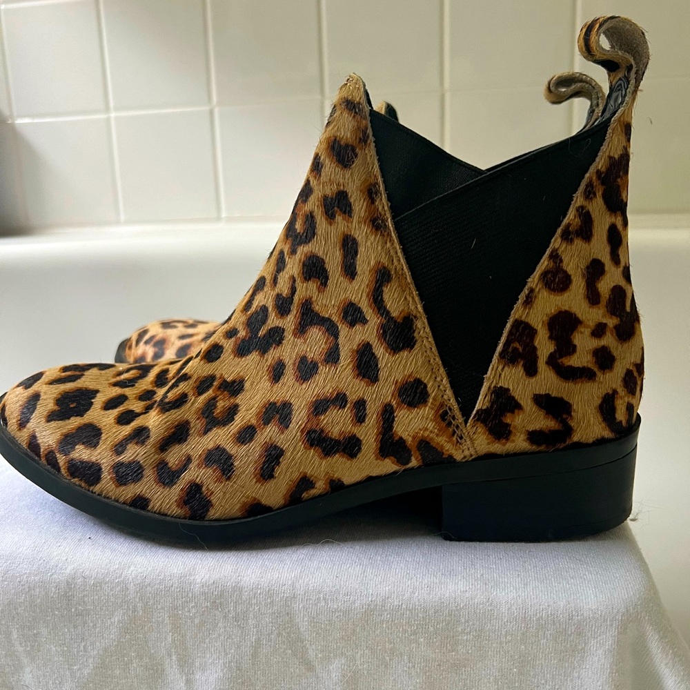 ALDO Faux Mohair Cheetah Booties